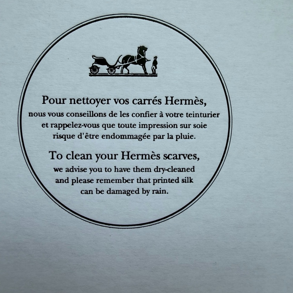 Hermes “Please Check In” - Dimitri Rybaltchenko Double Face Carrie 90 Silk Scarf - Picture 10 of 10